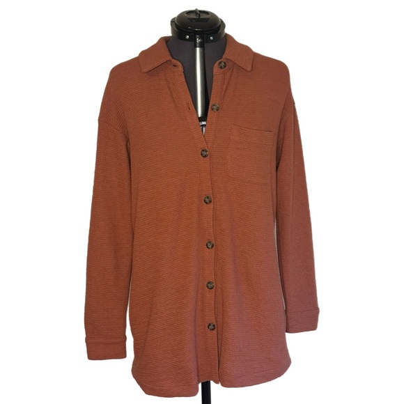 Madewell Textural Knit Shirt-Jacket - Picture 4 of 10